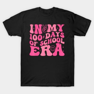 In My 100 Days of School Era Retro Smile 100th Day of School T-Shirt